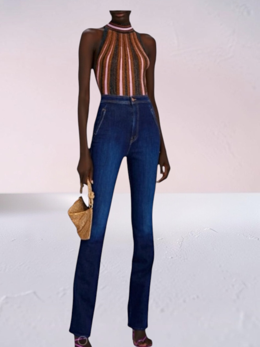 MOTHER The High Waisted Smokin Double Welt Heel Jeans